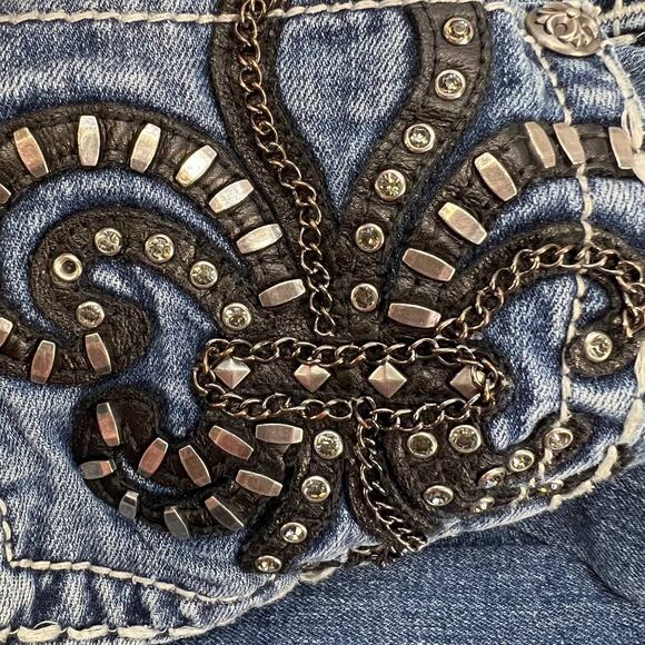 Miss Me Women's Jeans Bootcut Embellished Pocket Size 29 - Picture 16 of 16